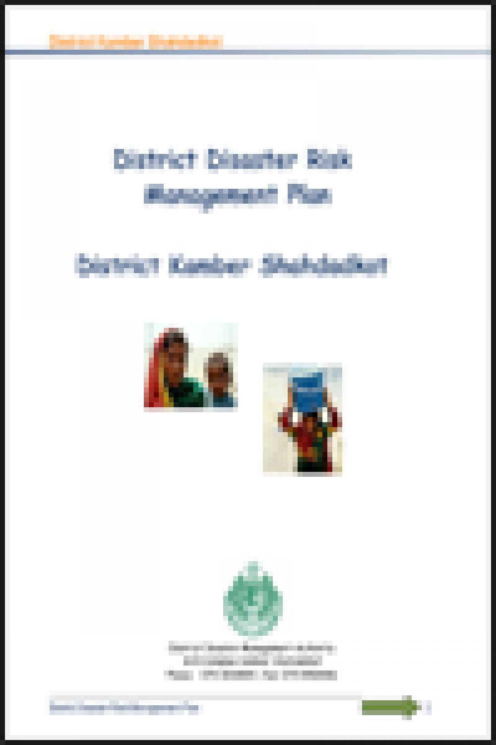 Kambar & Shahdadkot DRM Plan