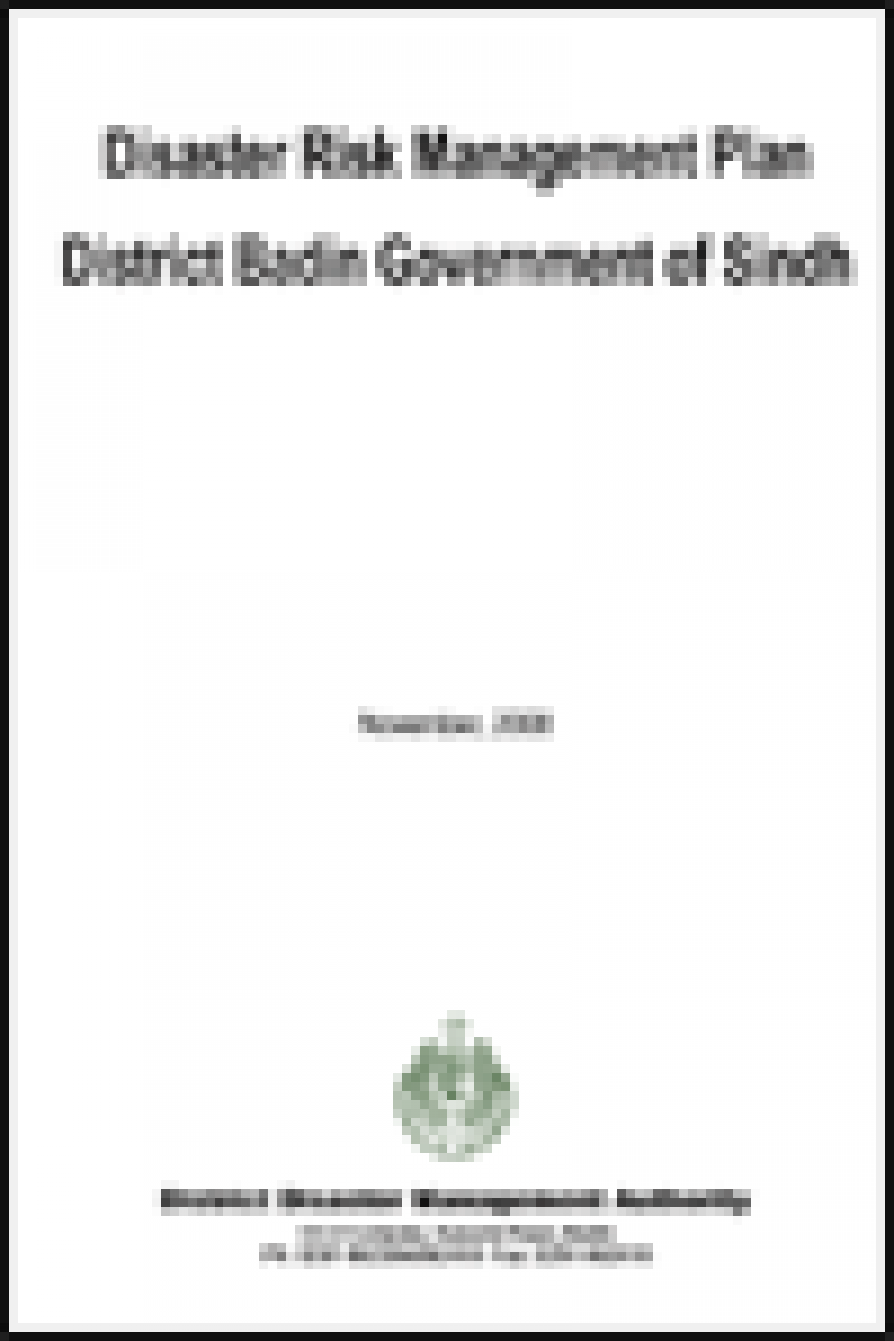 Badin DRM Plan 2008